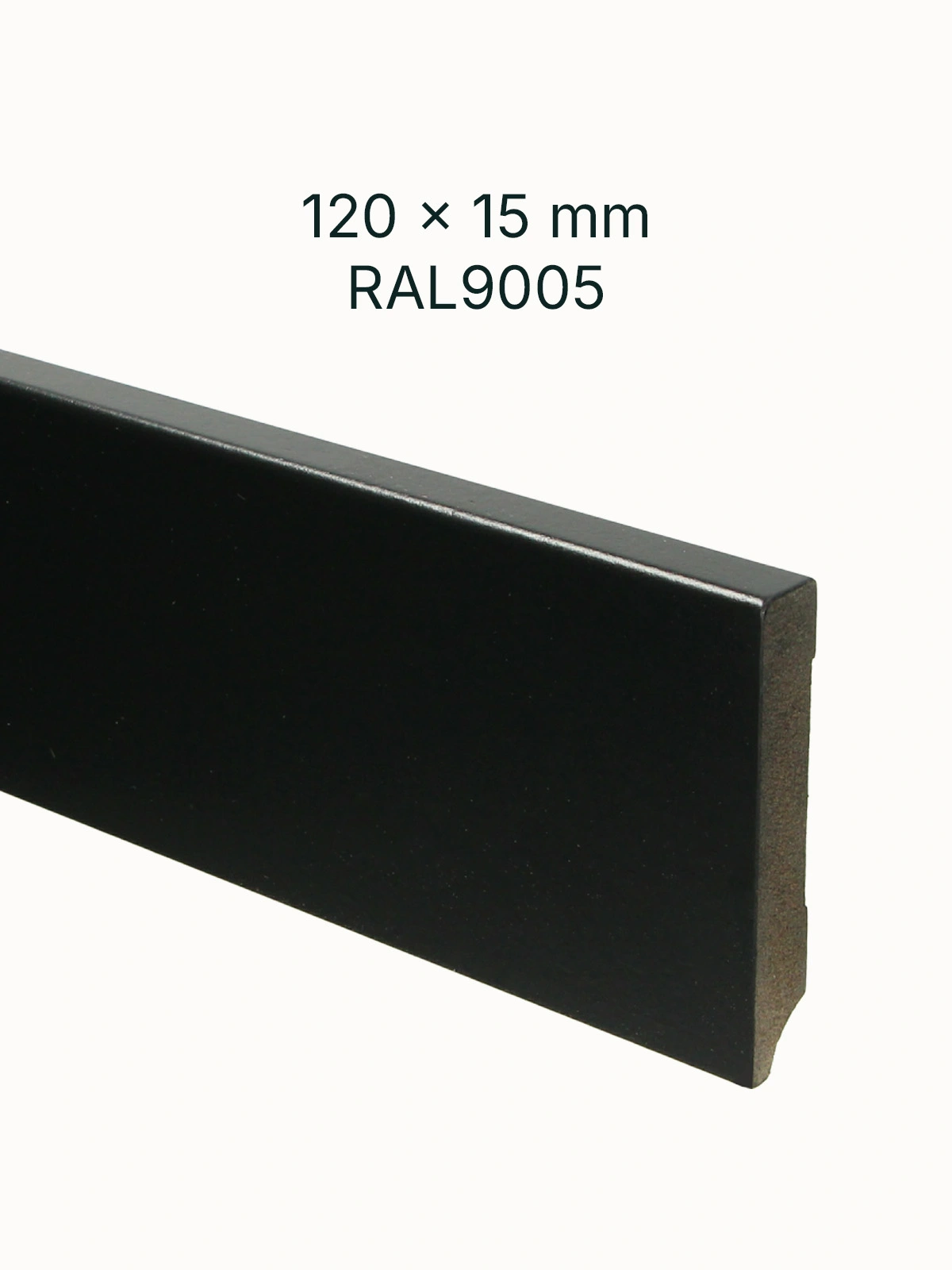 MDF Plint Blok RAL9005 120x15mm