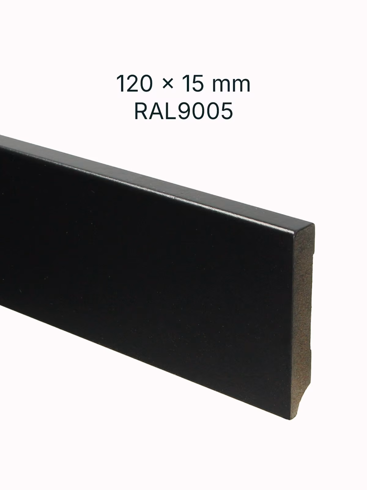 MDF Plint Blok RAL9005 120x15mm